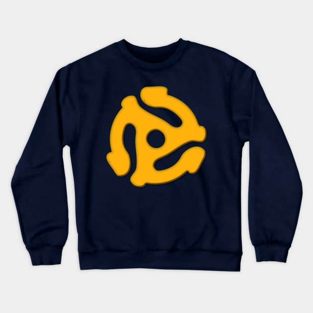 45 RPM Record Adapter Crewneck Sweatshirt by Doc Multiverse Designs